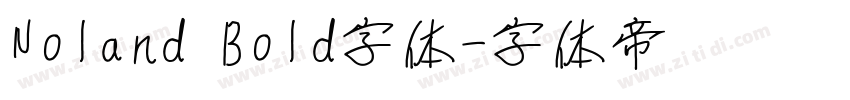 Noland Bold字体字体转换